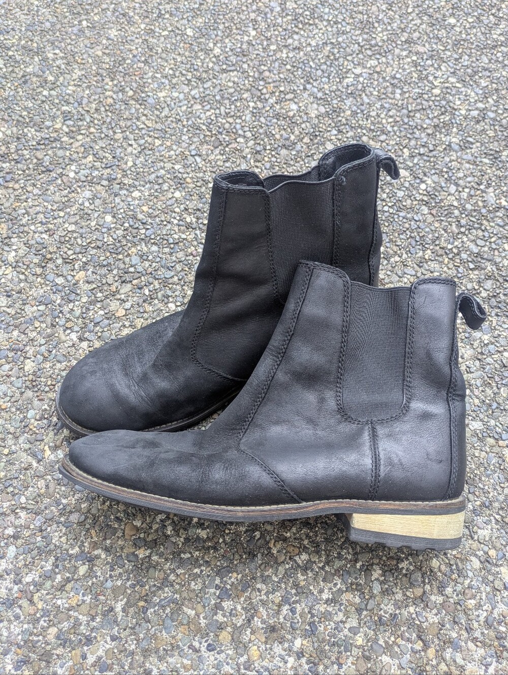 Kodiak Black Leather Waterproof Chelsea Boot